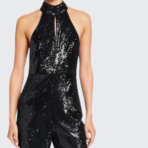 Cinq a Sept- ‘Shelby’ Black Sequin Pantsuit - Picture 7 of 15